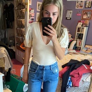 zara puff sleeve top